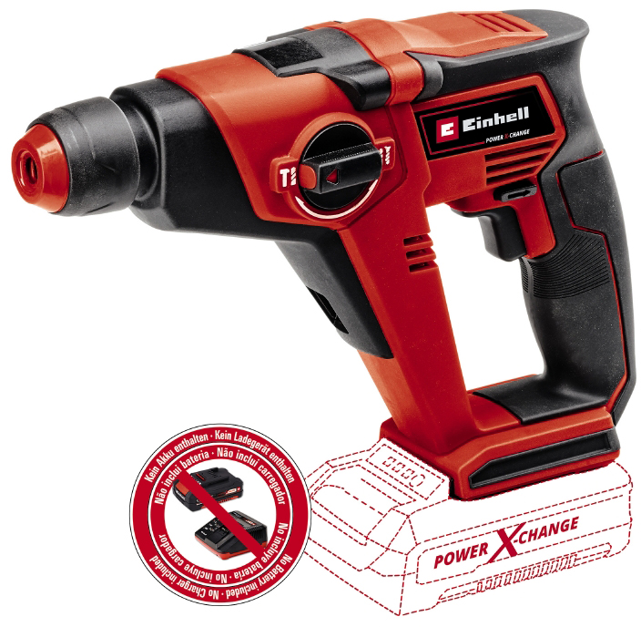 Перфоратор акумуляторний EINHELL X-Change TE-HD 18/12 Li-Solo (4513970)